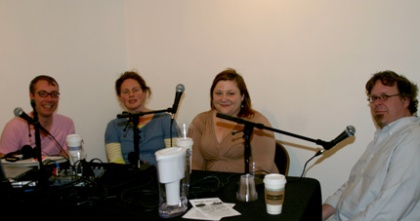 Zefrey Throwell, Susanne Cockrell, Liz Thomas, and Ted Purves